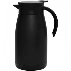 Garrafa Térmica 1 Litro Preta Parede Dupla Inox